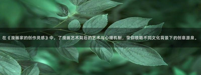 风车动漫官网2024：在《漫画家的创作灵感》中，了漫画艺术背后的艺术与心理机制，